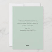 水エレガント色サンタクロースのクリスマスディアー シーズンカード (裏面)