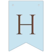 水エレガント色スイートブルーベリーハッピーバースデー バンティングフラッグ (第2の旗)