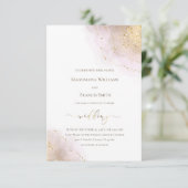 水エレガント色スプラッシュ |結婚式招待状 招待状 (スタンド正面)