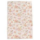 水エレガント色ソフトフローラ ミディアムペーパーバッグ (正面)