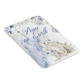 水エレガント色タイポグラフィ緑の雪 マグネット (右側)