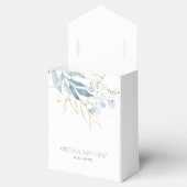 水エレガント色ダスティブルー結婚ズ フェイバーボックス (オープン)