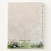 水エレガント色ツリーノートブック ノートブック (裏面)