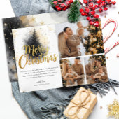 水エレガント色ツリー数々の写真クリスマスカード 招待状