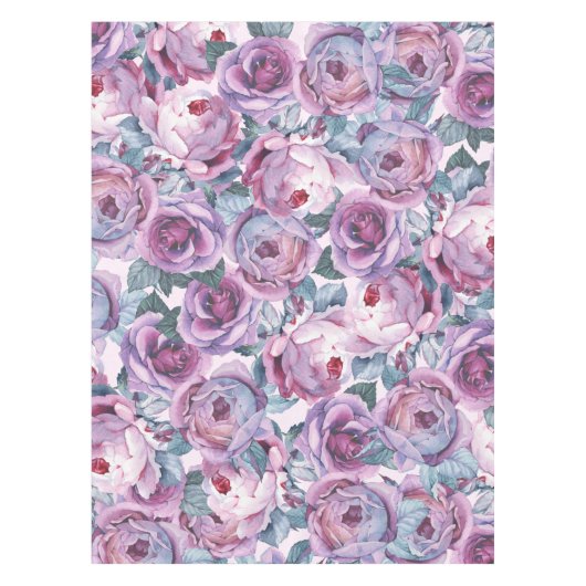 水エレガント色テーブルクロス紫色のホームデコール テーブルクロス (正面)