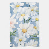 水エレガント色デイジー キッチンタオル (縦)