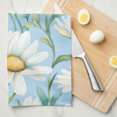 水エレガント色デイジー キッチンタオル (四つ折り)