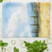 水エレガント色トスカーナ地中海の キッチンタオル (折り畳み)