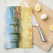 水エレガント色トスカーナ地中海の キッチンタオル (四つ折り)