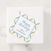 水エレガント色トレリスハッピーホリデースクエア フェイバータグ (インサイチュ)