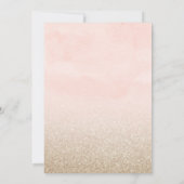 水エレガント色ドリームキャッチャーと花 招待状 (裏面)