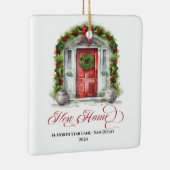 水エレガント色ニューホームクリスマス セラミックオーナメント (右)
