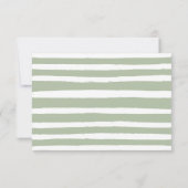 水エレガント色ハニービー赤ちゃんシャワー サンキューカード (裏面)