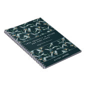 水エレガント色ハミングバード発見ピース引用文 ノートブック (右側)