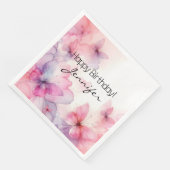 水エレガント色バタフライ紙ナプキン (コーナー)