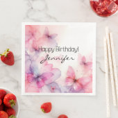 水エレガント色バタフライ紙ナプキン (インサイチュ)