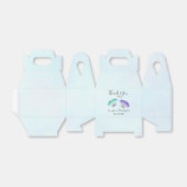 水エレガント色バタフライ結婚デュオ フェイバーボックス (折り畳みなし)