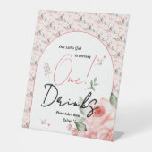 水エレガント色バラガール1stバースデードリンク 台座サイン (正面)