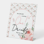 水エレガント色バラガール1stバースデードリンク 台座サイン (正面)