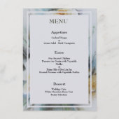水エレガント色バラクリームとセージ緑 メニュー (裏面)