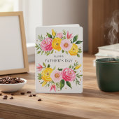水エレガント色バラハッピーファーザーズデイカード シーズンカード