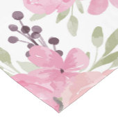 水エレガント色バラパターン ショートテーブルランナー (コーナー)