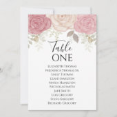 水エレガント色バラフローラテーブル番号 (正面)