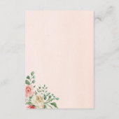 水エレガント色バラフローラ結婚詳細 エンクロージャーカード (裏面)