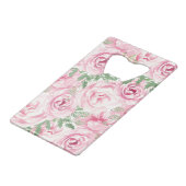 水エレガント色バラブライダルシャワー クレジットカード栓抜き (裏面アングル)