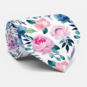 水エレガント色バラ結婚のパターン ネクタイ (ロール)