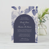 水エレガント色バラ結婚式招待状 招待状 (スタンド正面)