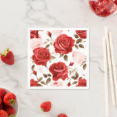 水エレガント色バラ スタンダードカクテルナプキン (インサイチュ)