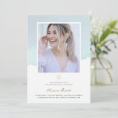 水エレガント色バルミツワー 招待状 (スタンド正面)