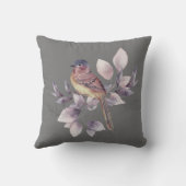 水エレガント色バードグレー装飾用クッション クッション (裏面)