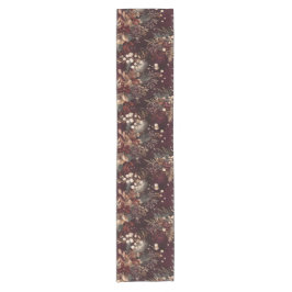 水エレガント色パインとベリーブルゴーニュ金ゴールド ショートテーブルランナー