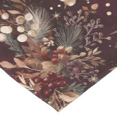 水エレガント色パインとベリーブルゴーニュ金ゴールド ショートテーブルランナー (コーナー)