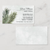 水エレガント色パインフェミニン枝 名刺 (正面/裏面)