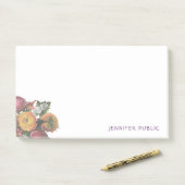 水エレガント色パステルカラーバラテンプレート ポストイット (デスク)