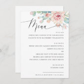 水エレガント色パステルフローラ結婚多肉症 メニュー (正面/裏面)