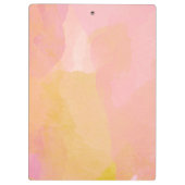 水エレガント色パステル名パーソナライズされたピンク クリップボード (裏面)