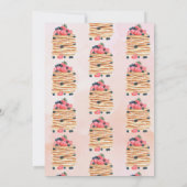 水エレガント色パンケーキブランチ&ベビーシャワー 招待状 (裏面)