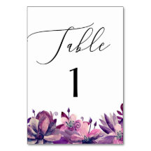 水エレガント色パープルフローラスクリプ結婚ト