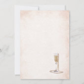 水エレガント色パールとプロセッコブライダル庄 招待状 (裏面)