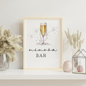 水エレガント色パール&プロセッコブライダルシャワー 台座サイン