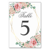 水エレガント色ピンクキンセスペインのーニェラカンス テーブルナンバー (裏面)