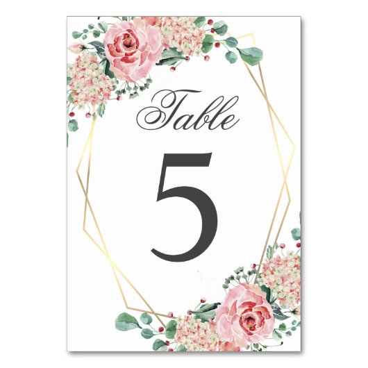 水エレガント色ピンクキンセスペインのーニェラカンス テーブルナンバー (正面)