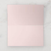 水エレガント色ピンクフローラ結婚座席表 プレイスカード (内部開封)