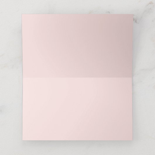 水エレガント色ピンクフローラ結婚座席表 プレイスカード (内部開封)