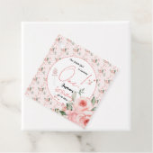 水エレガント色ピンクローズガール1st誕生日 フェイバータグ (インサイチュ)