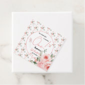 水エレガント色ピンクローズガール1st誕生日 フェイバータグ (インサイチュ)